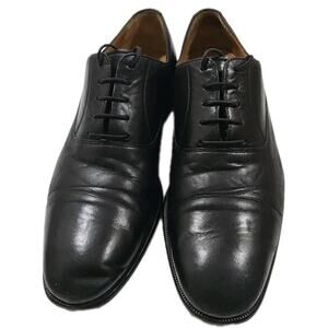 Massimo Emporio Dress Shoes Men's US 9 Black Leather Cap Toe Oxford.